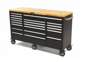 Gereedschapswagen / werkbank met houten werkblad