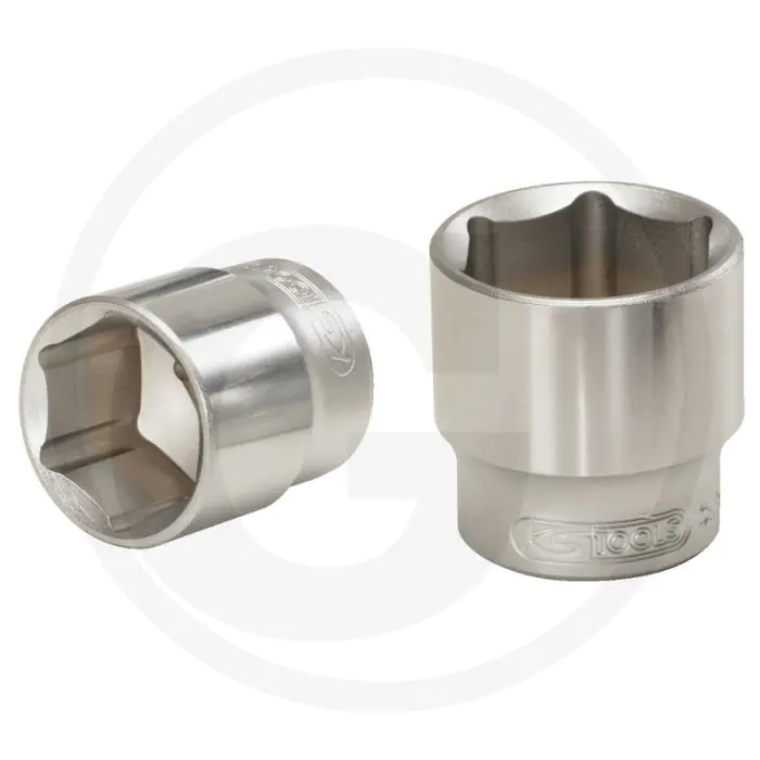 Ks tools 1/2" classic® dopsleutel, zeskant, 1.1/8" - flanktraction-profil, 6-kant, handbetätigung