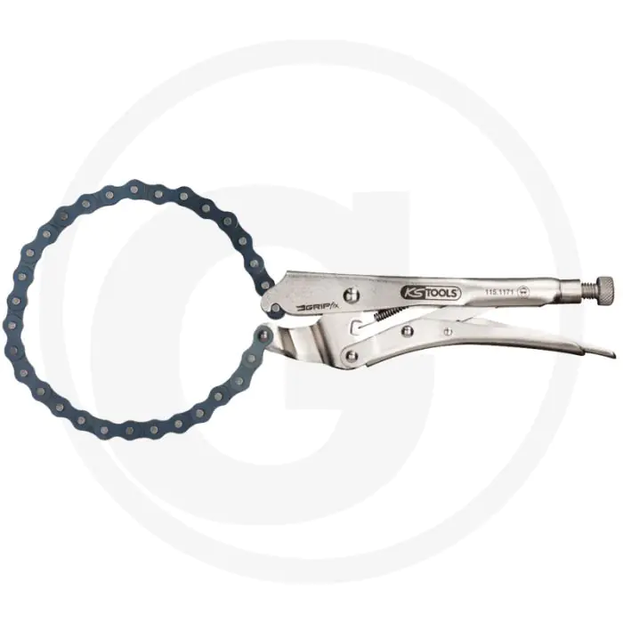 Ks tools ketting-griptang Ø 150mm - zum festhalten und spannen verschiedener profile