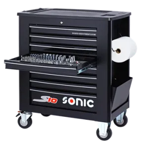Sonic Gevulde gereedschapswagen S10 391-dlg. zwart