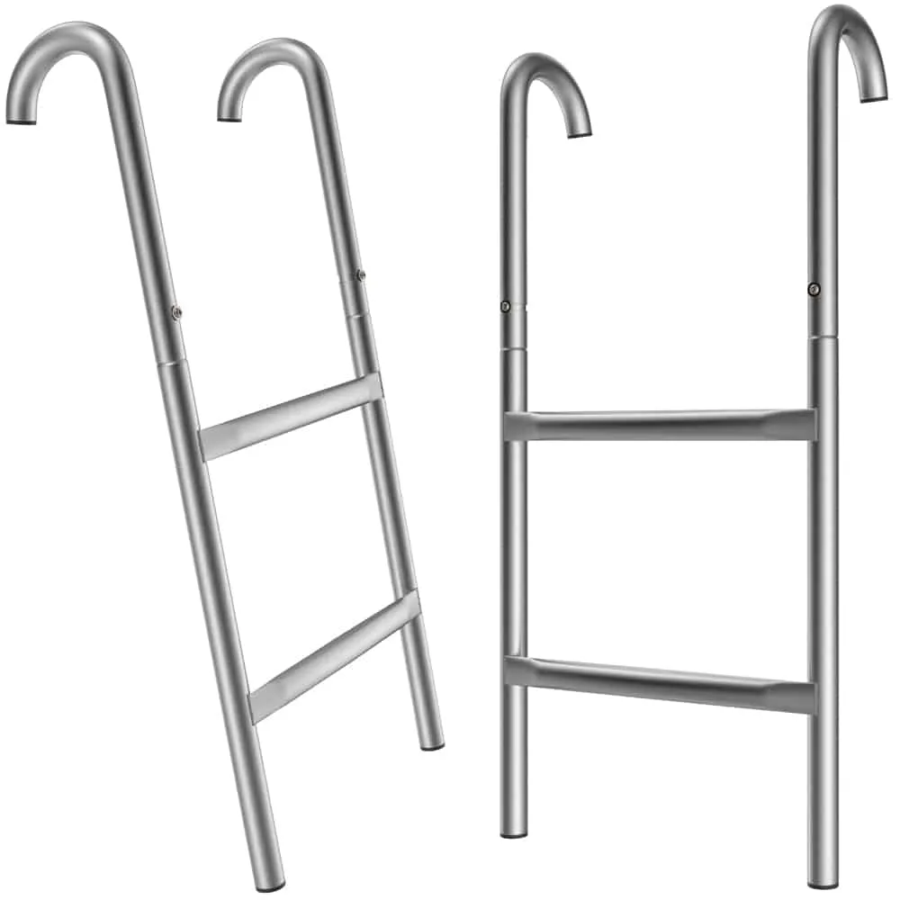 Trampoline ladder 66cm / 2 metalen treden