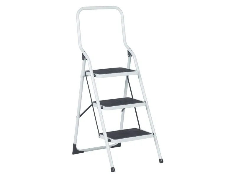 TRAPLADDER 3 BREDE TREDEN WIT